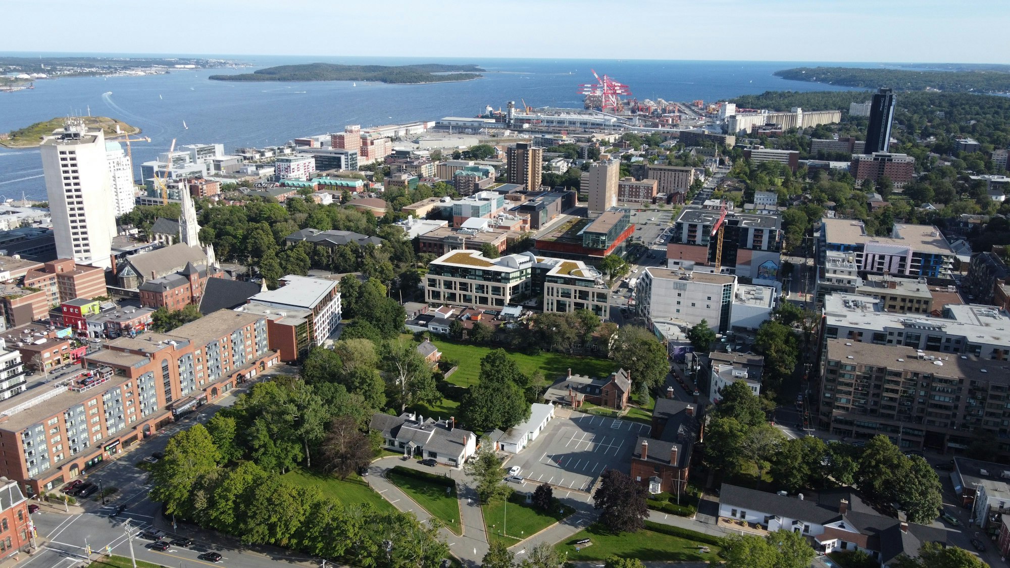 Aerial view of Halifax Regional Municipality, Nova Scotia, Canada